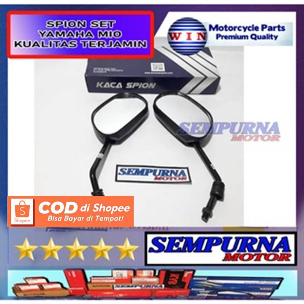 Merek Win Kualitas Ori Kaca Spion Set Yamaha Mio Old Mio Smile 2008 2009 2010 Vega ZR