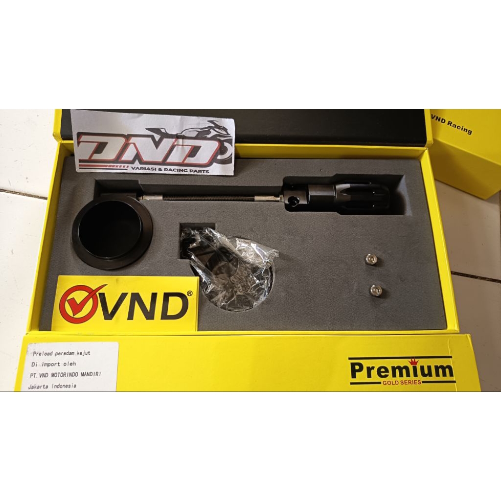 VND Preload adjuster shockbreaker tabung atas universal stelan per shockbreaker/preload adjuster vnd