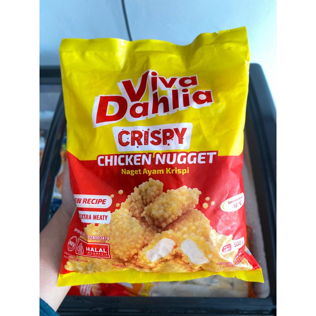 

VIVA DAHLIA CRISPY CHICKEN NUGGET 500 GR / NAGET AYAM KRSIPI / AYU PUTRI FROZEN FOOD
