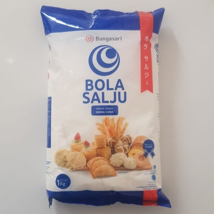 

TEPUNG TERIGU BOLA SALJU 1KG // tepung terigu bola salju bugasari