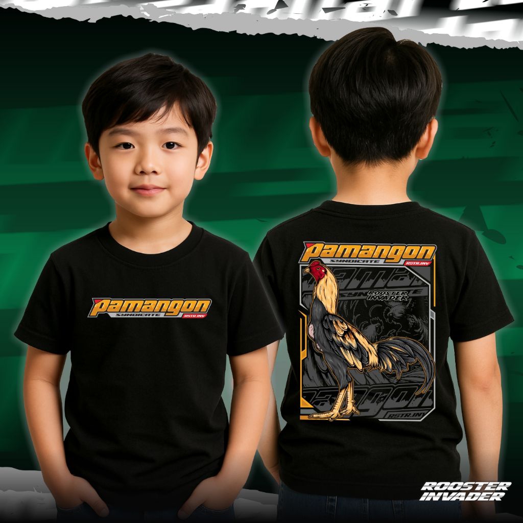 KAOS ANAK AYAM BANGKOK PAMANGON BAHAN KATUN COMBED 24S FIGHTINGCOCK V11