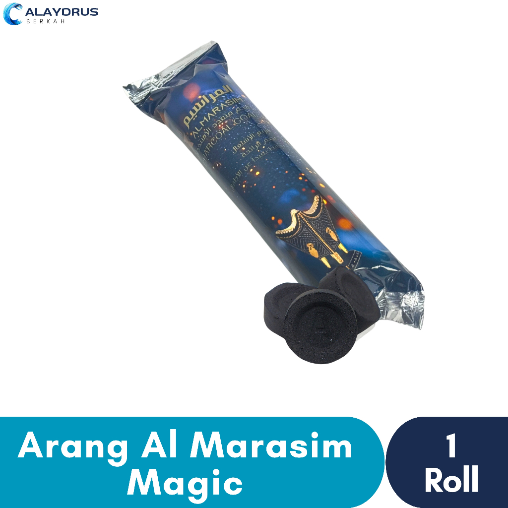 Arang Magic Briket Bukhur Tahan Lama Areng Bakar Dupa Buhur Rainbow Gold Tanpa Lubang Isi 10 Keping