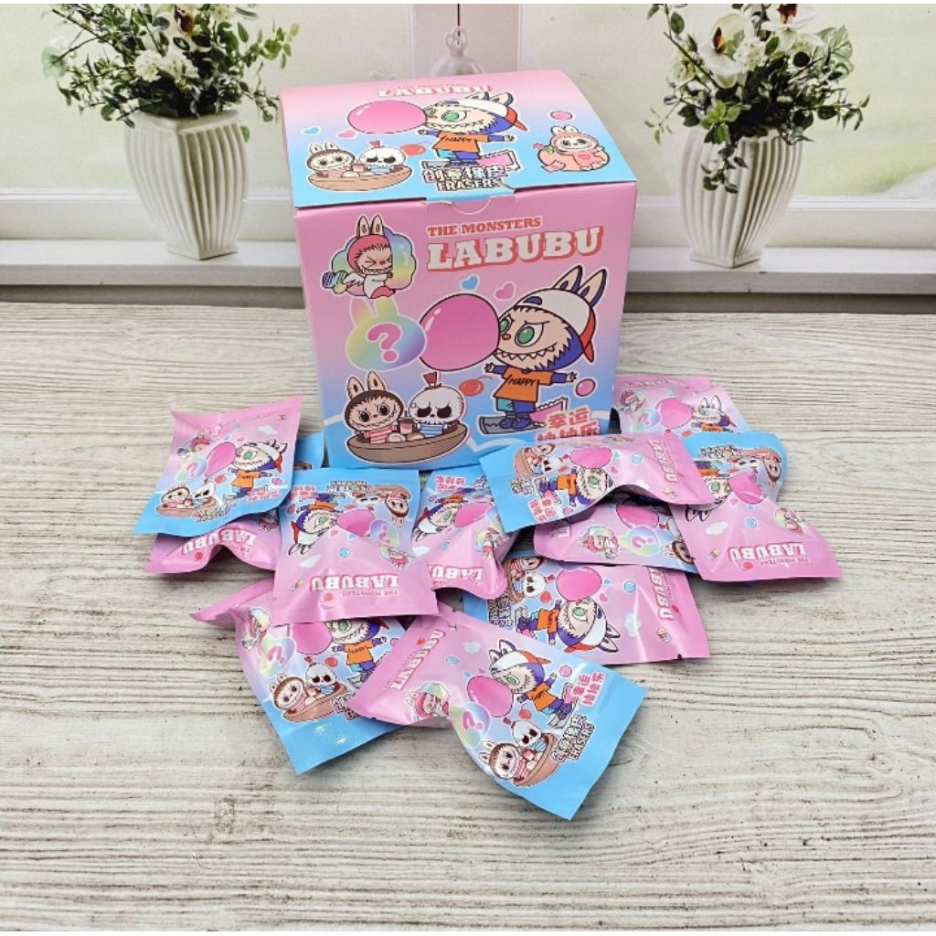 

Paket Usaha Penghapus Mistery Bag Karakter Labubu 1 Box Isi 32 Pcs Penghapus Lucu Unik Termurah