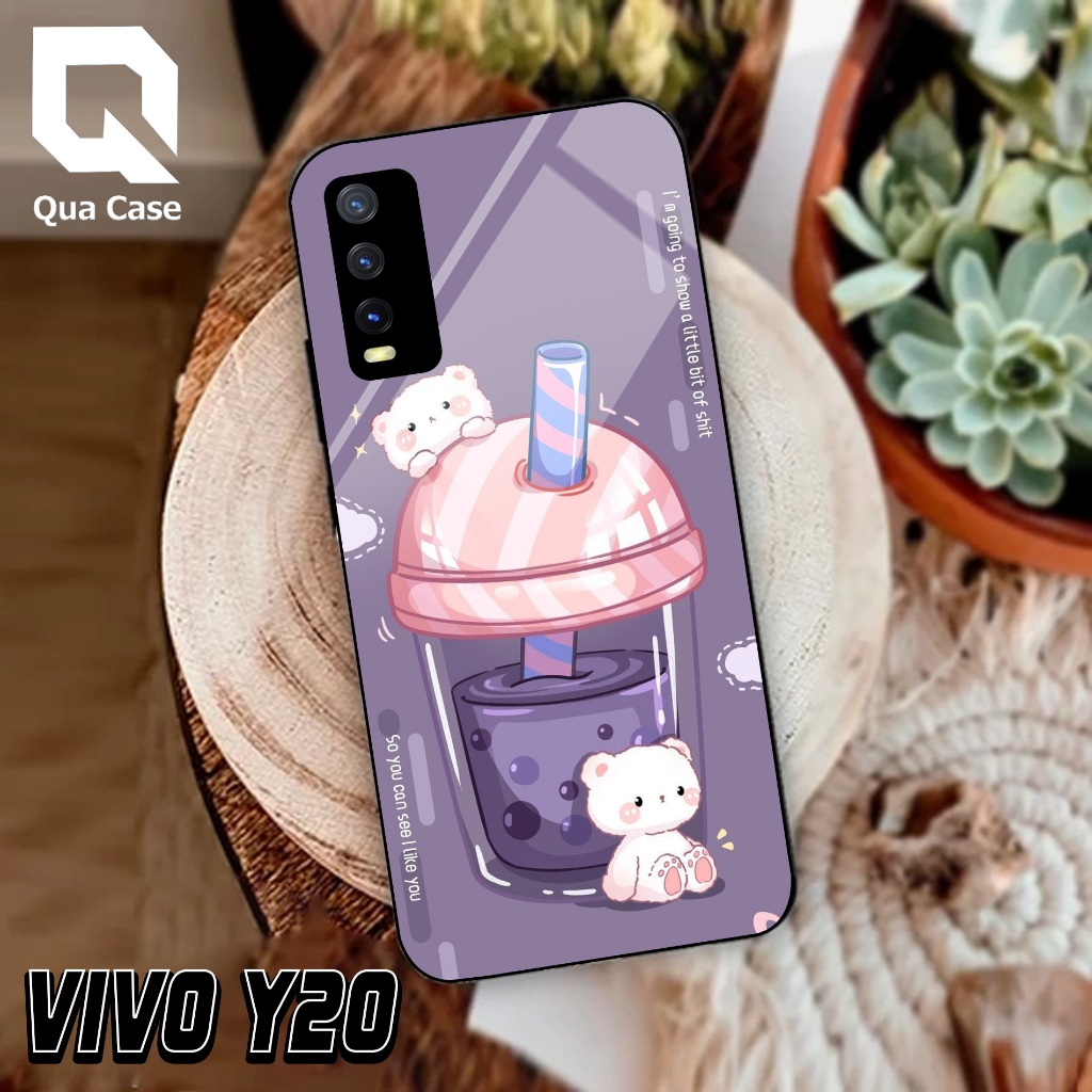 QUA CASE - Case VIVO Y20/Y20S/Y12S mix Fashion BOBA terbaru Case Flwr Casing Hp Case Murah FUZE - KA