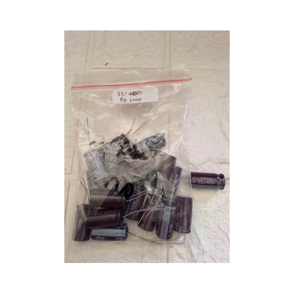 ELCO Kapasitor 33uF/400VOLT  33uF/400VOLT