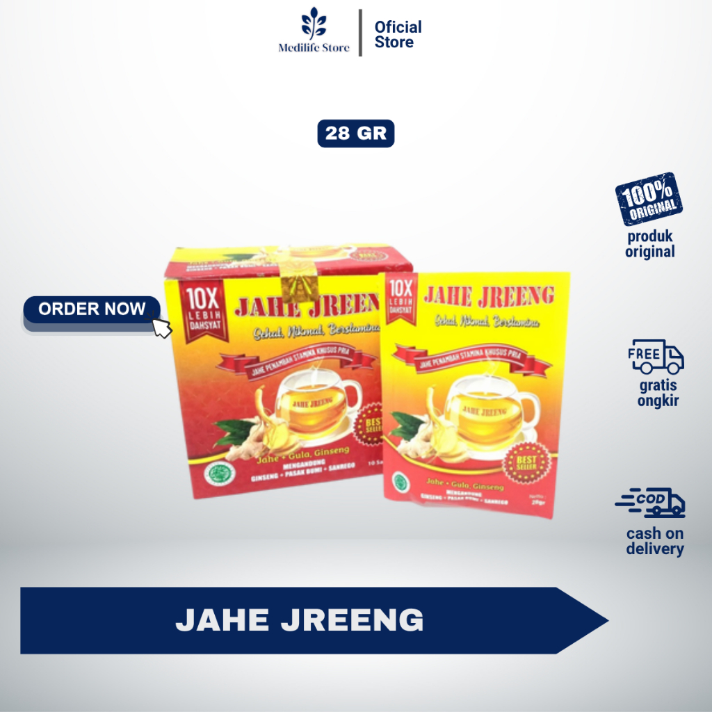 

JAHE JRENG PER SACHET - minuman jahe sehat & nikmat | bantu hangatkan tubuh & tambah stamina | original 100%