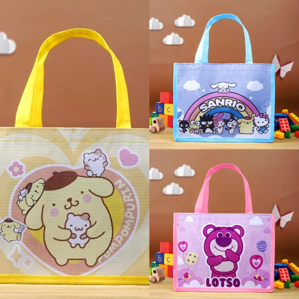 

Tas Ultah ukuran kotak Nasi Anak - Anak / Tas Ulang Tahun / Goodie Bag Souvenir