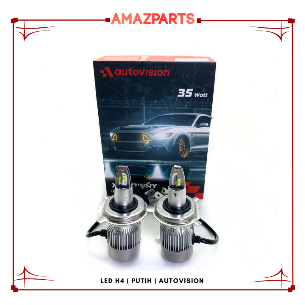 LED H4 AUTOVISION WARNA PUTIH GARANSI 1 TAHUN / LED LAMPU UTAMA AUTOVISION