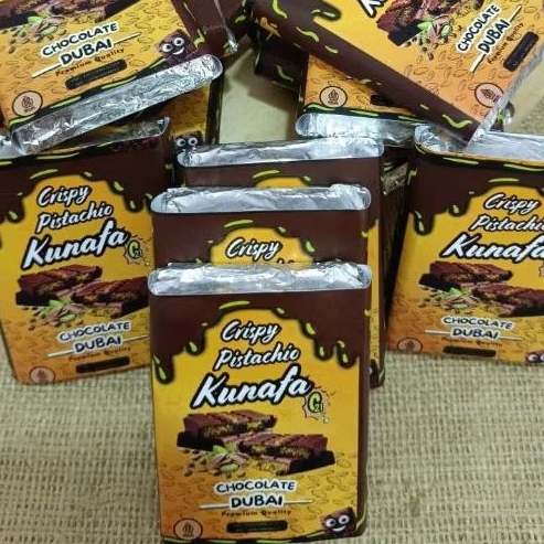 

ADY78 Crispy Pistachio Kunafa Chocolate Dubai C21 Viral /coklat dubai yellow / pecintacoklat
