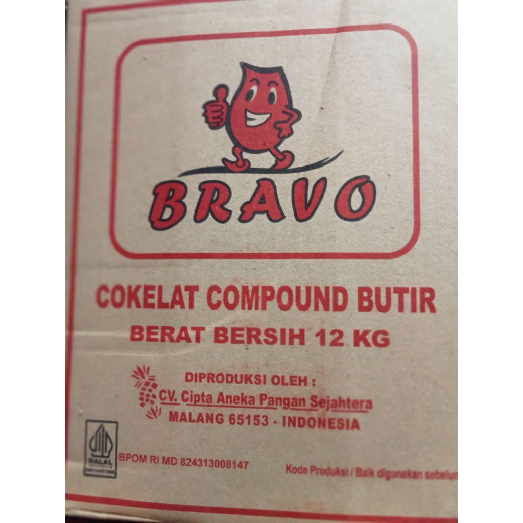 

coklat butiran meses bravo kemasan 1Dus