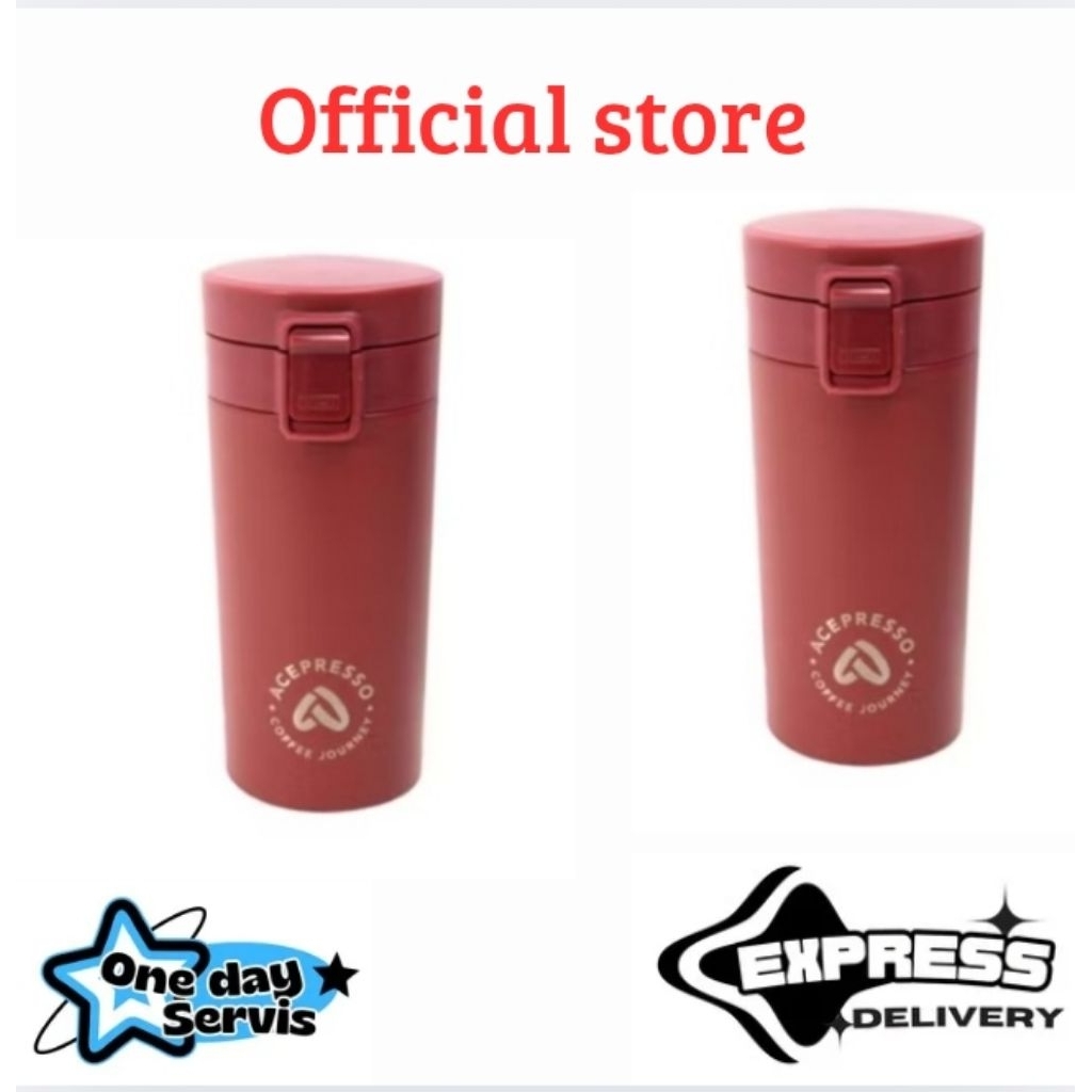 Acepresso 380 MI Botol Vacuum Flask - Merah