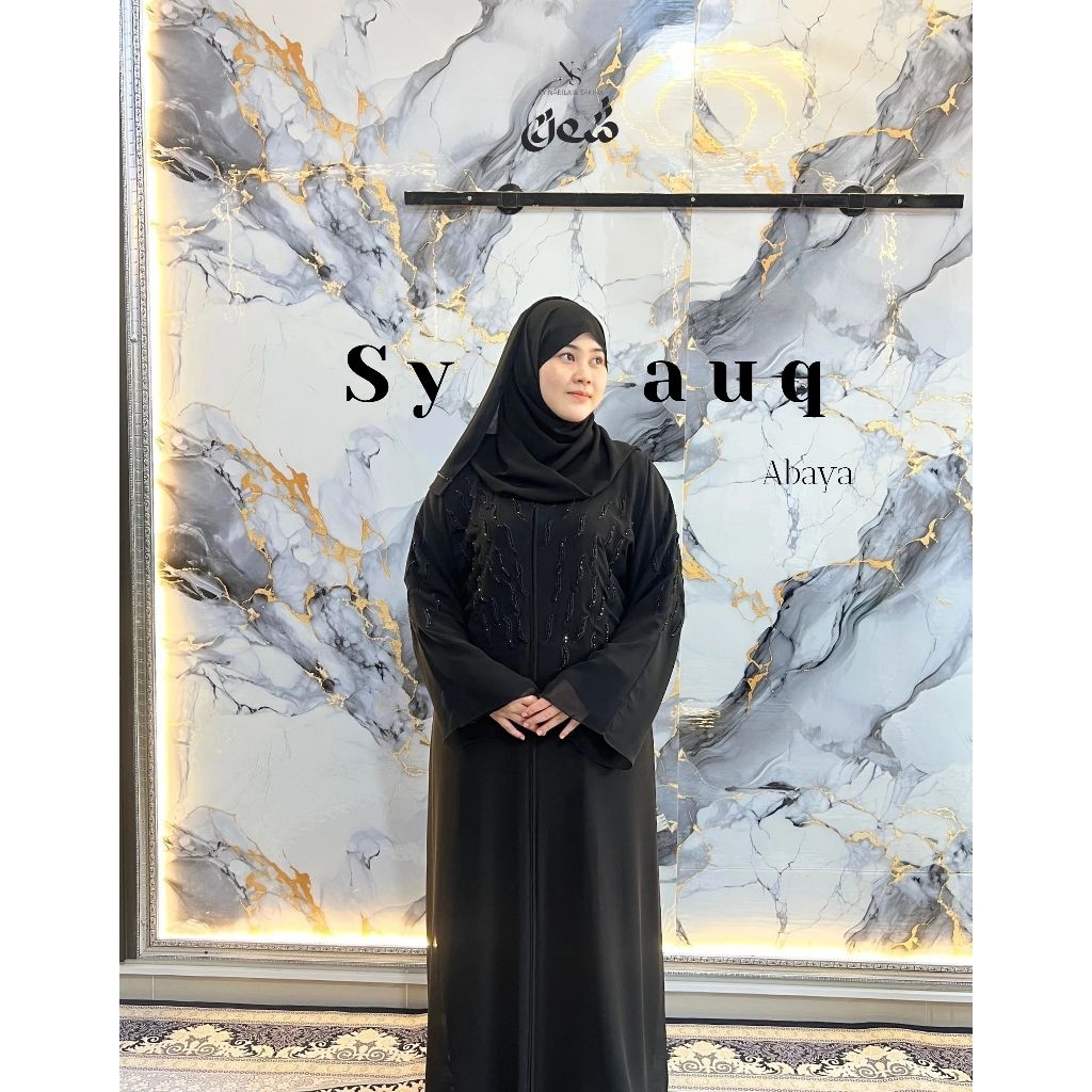 ABAYA HITAM PAYET - IMPORT TARIM