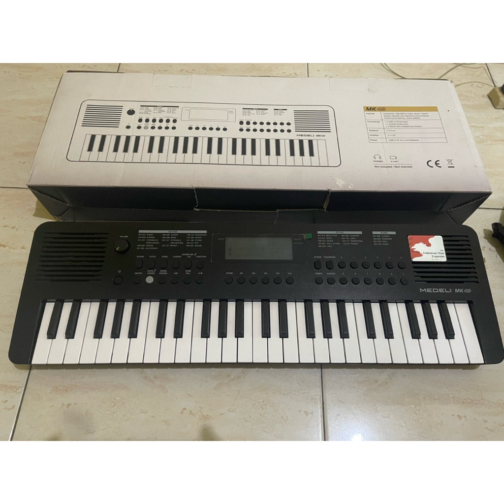 Keyboard Piano Medeli MK49 bekas Like New