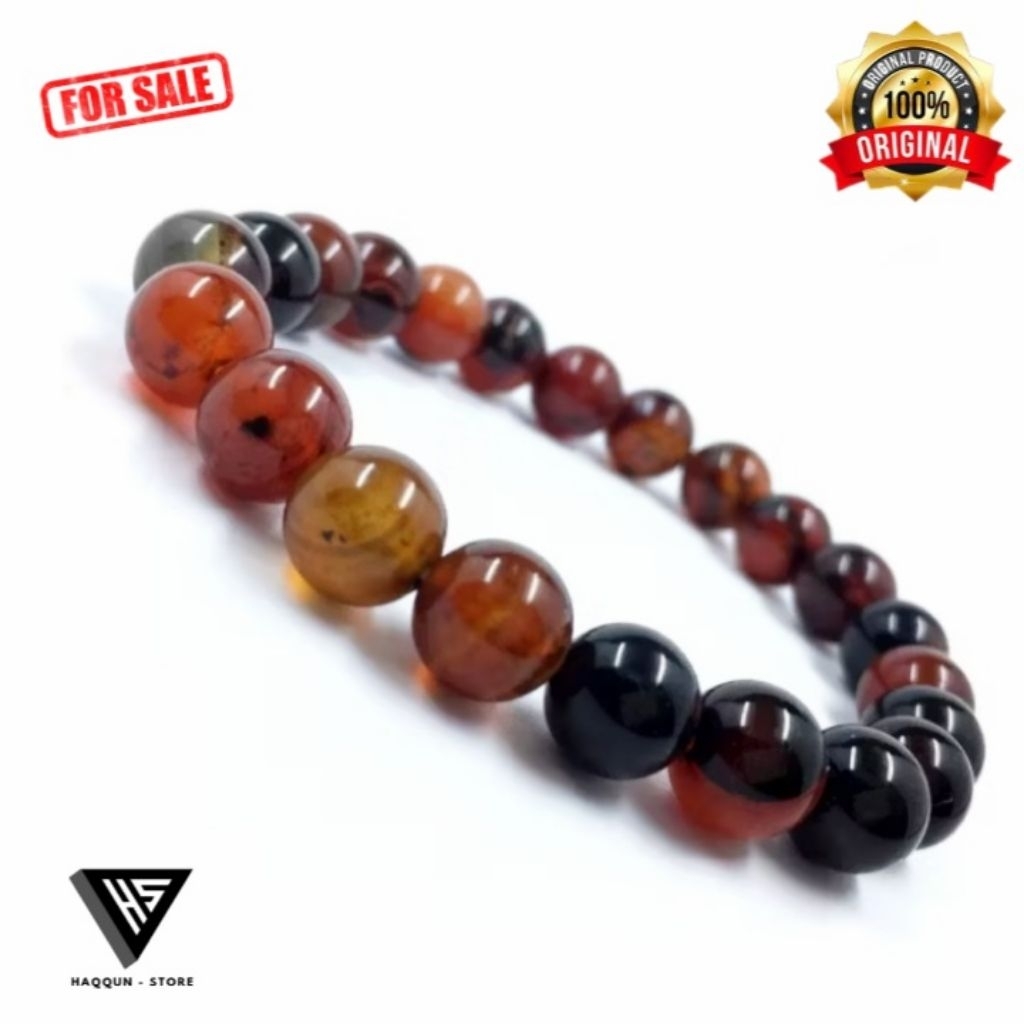 GELANG BATU YAMAN MADU ASLI ORIGINAL 8MM