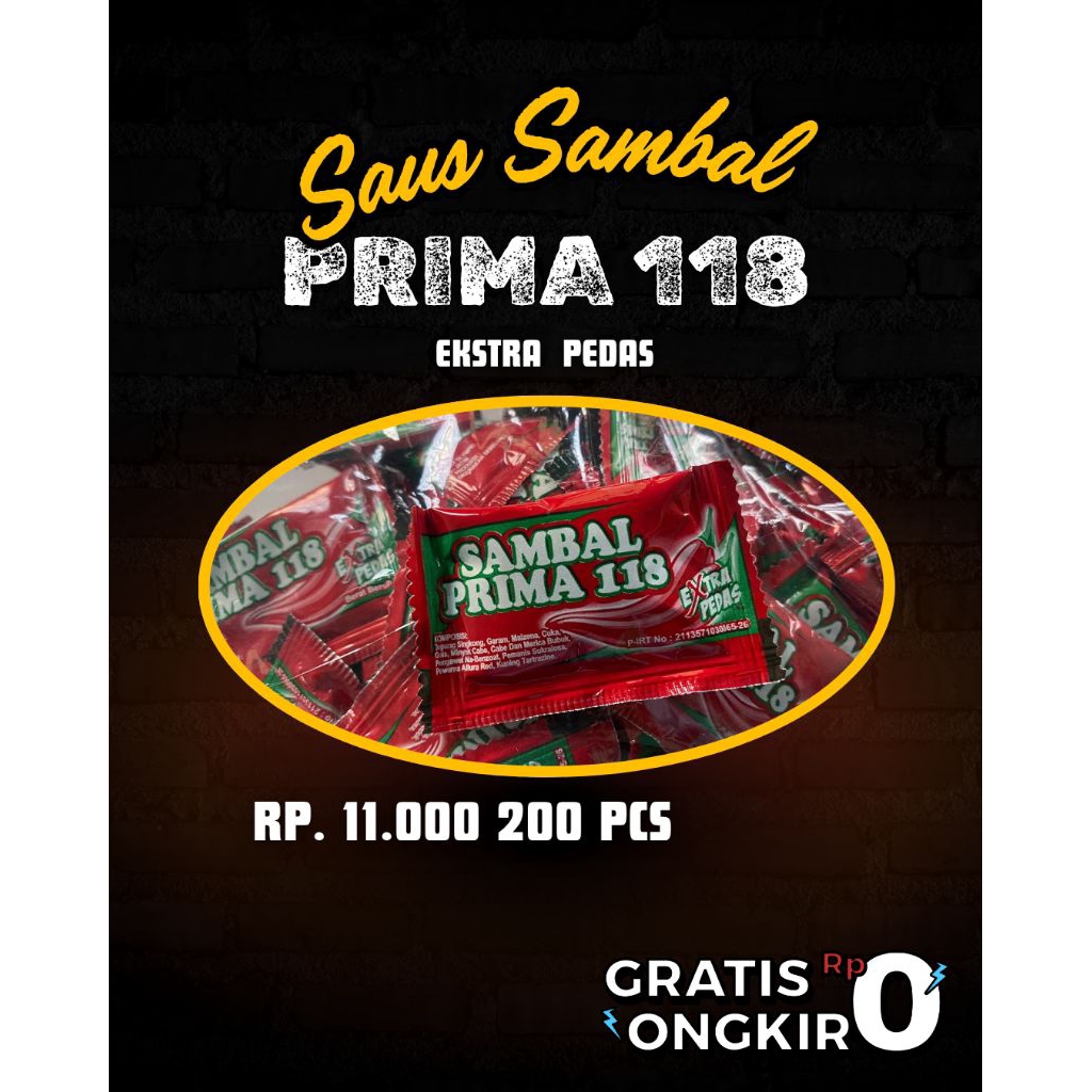 

Saus Prima saschet 200 pcs