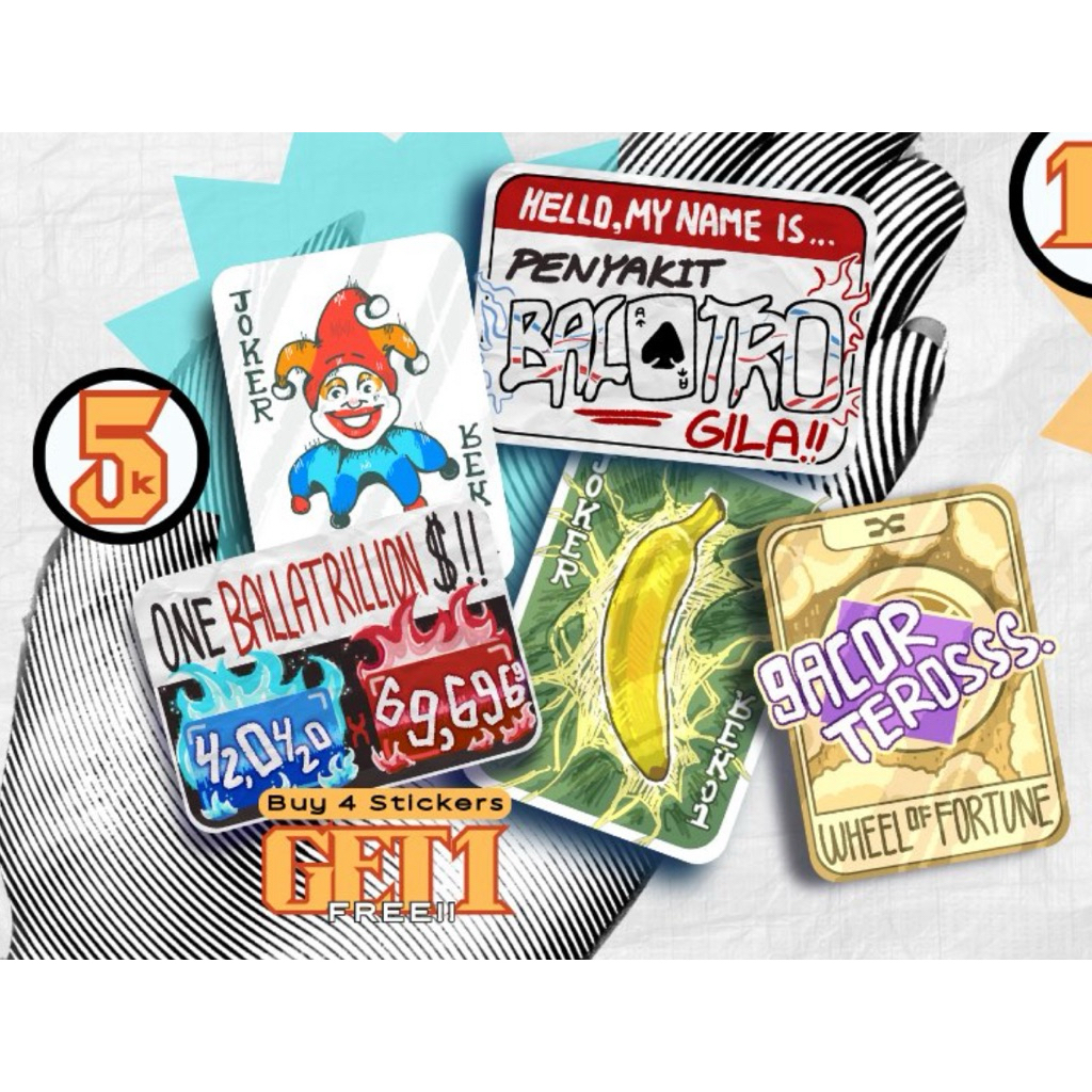 

Sticker Game Kartu Balatro