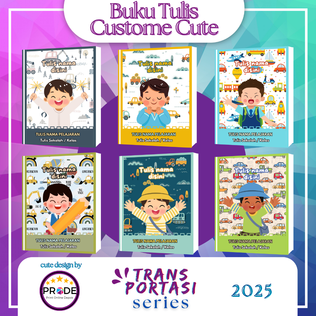 

Buku Tulis Transportasi Series Custome
