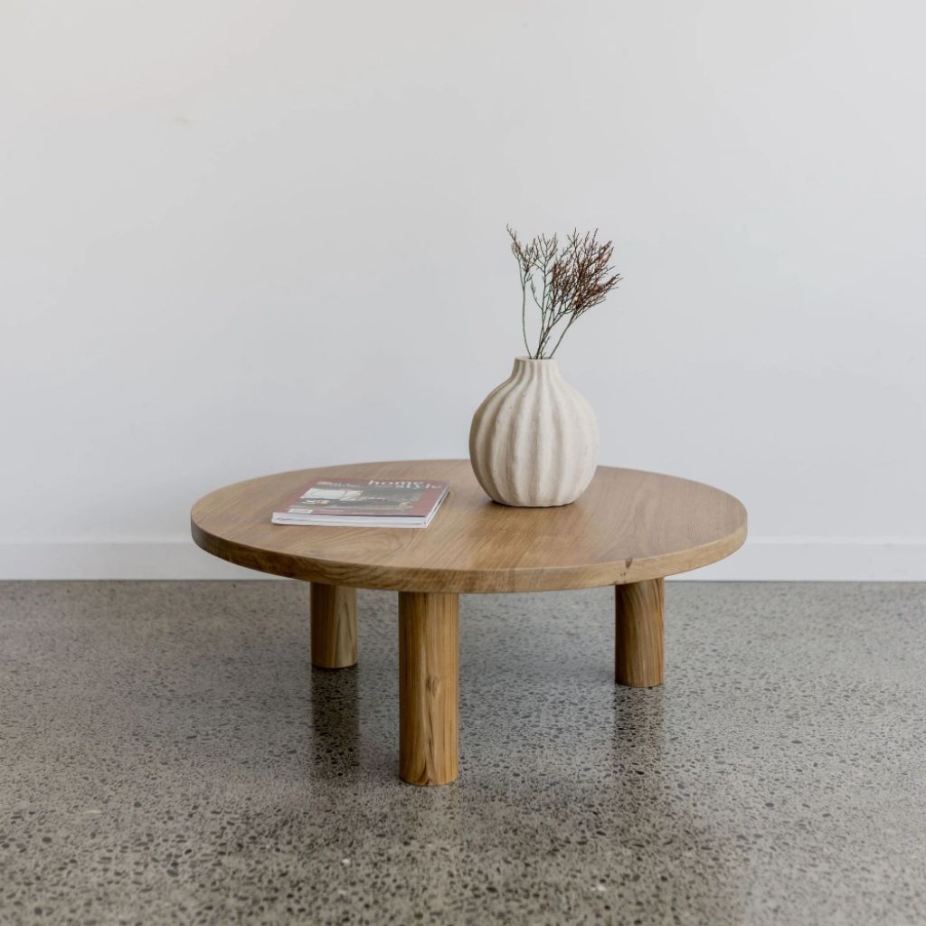 meja tamu meja lesehan meja bulat DM80x30cm