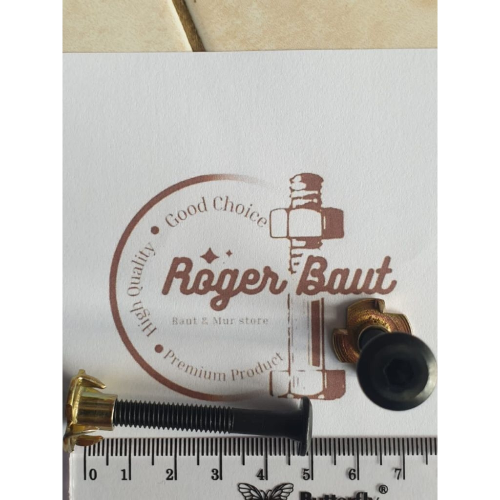 Baut Speaker 6cm JCBC 6mm + Mur Cakar M6Baut Speaker JCBC + Mur Cakar biasa dipake untuk pemasangan 