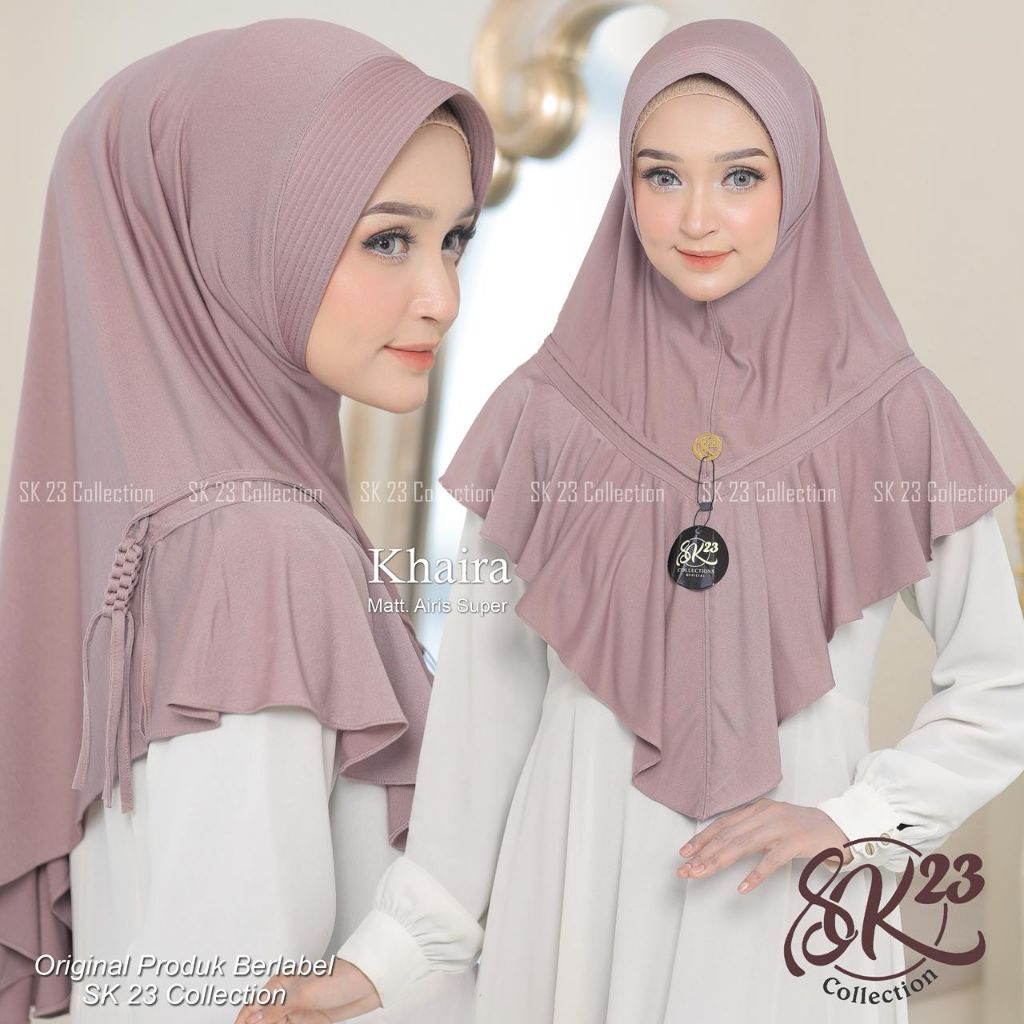 HIJAB INSTAN KHAIRA KEPANG ORI SK23 COLLECTION