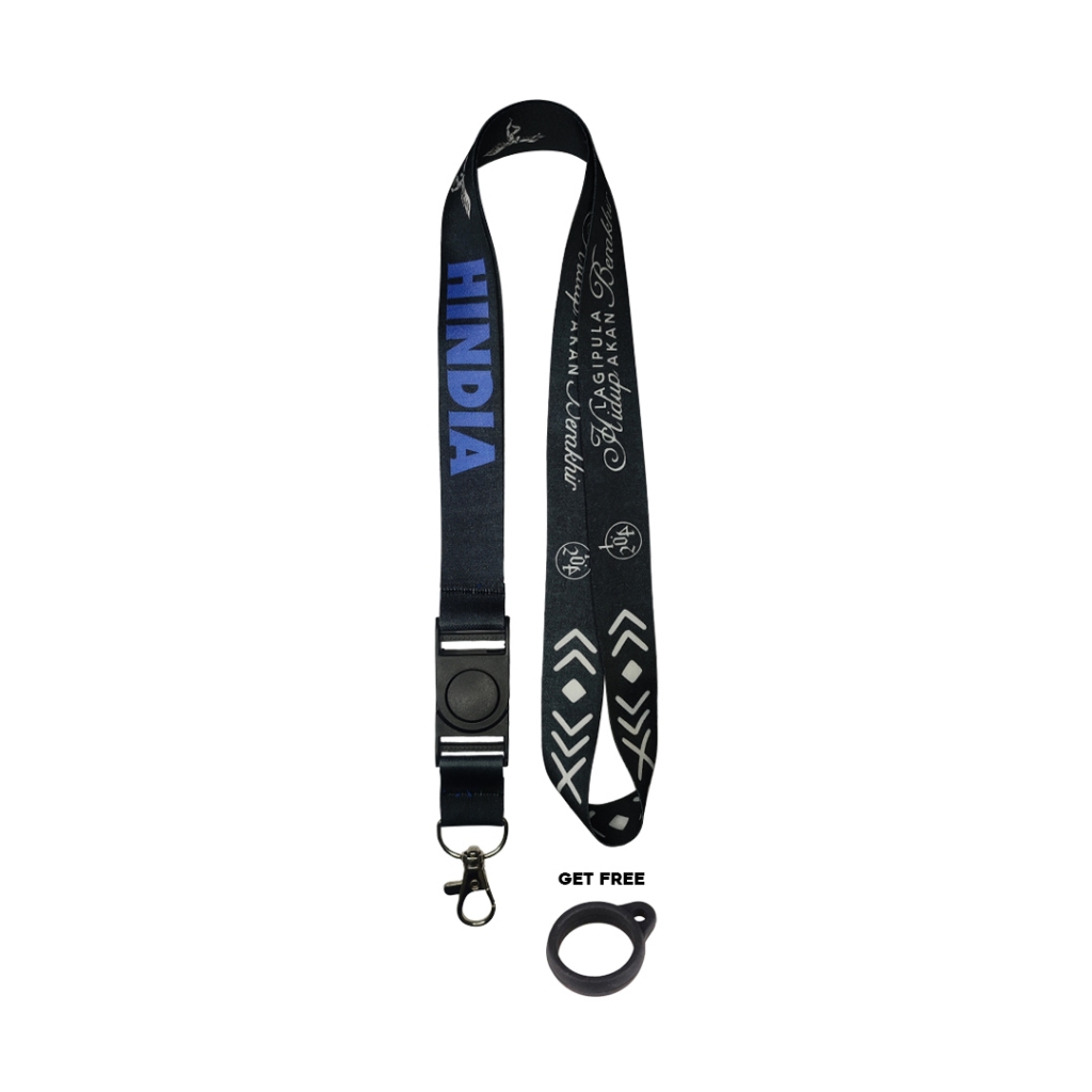 

Hindia - Black Lanyard | Gantungan Id Card | Tali Lanyard | Lanyard Hindia | Id Card | Lanyard Band
