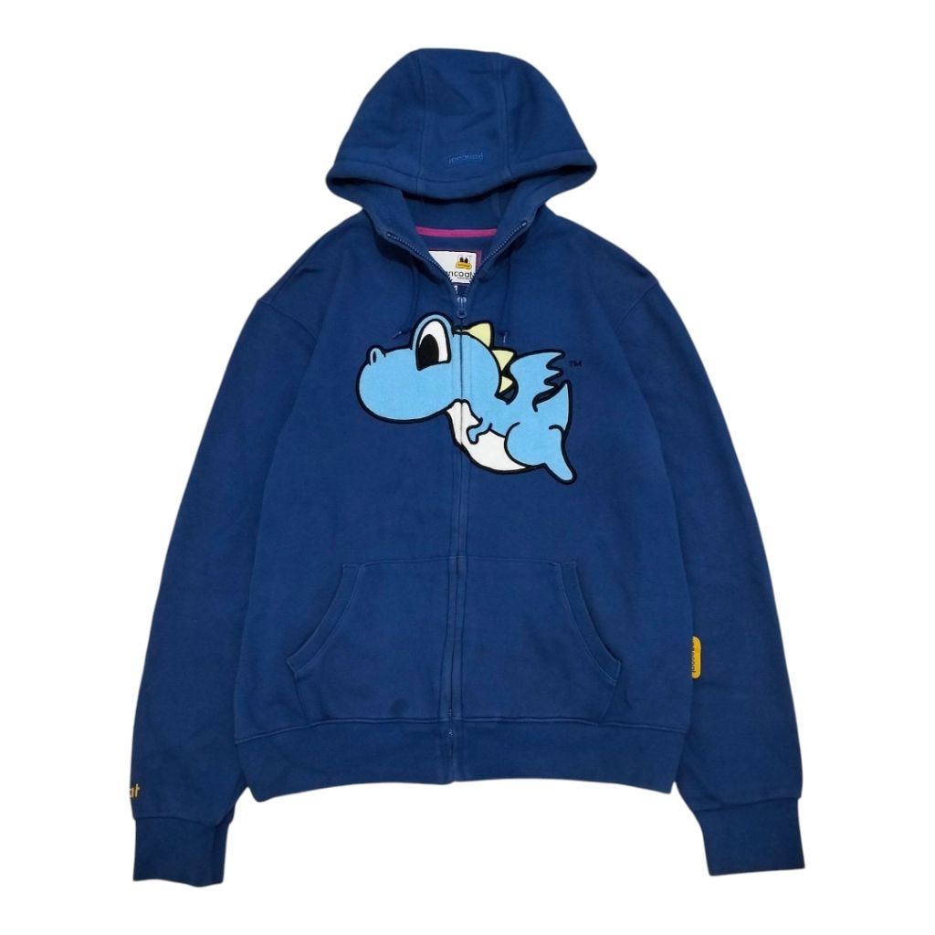 Zipper Hoodie Pancoat Naga Biru Second Original