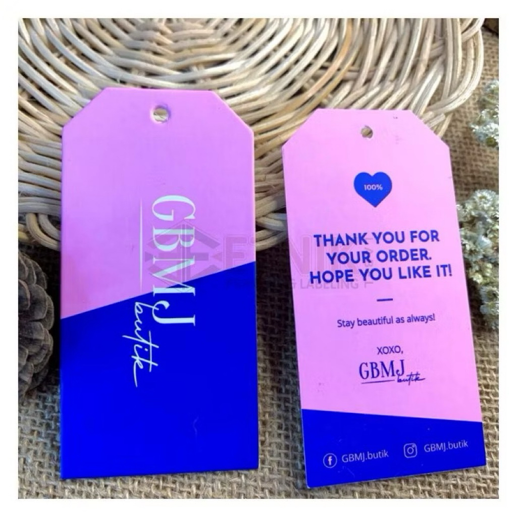 

hang tag custom Hang tag custom sesuka hati