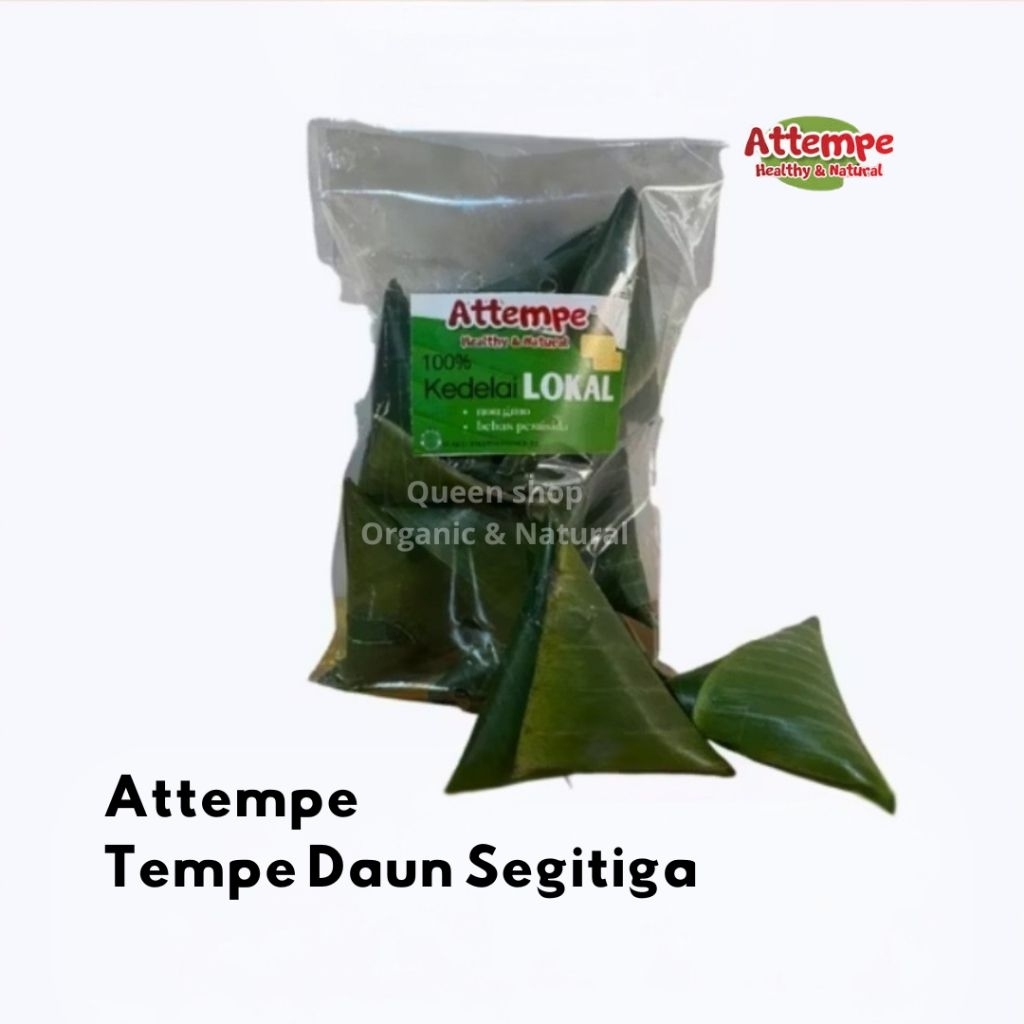 

Tempe Daun Segitiga isi 10 pcs Kedelai Lokal Non GMO