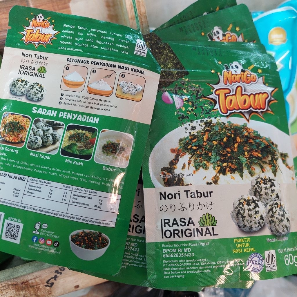 

Nori tabur/nori rumput laut 60g