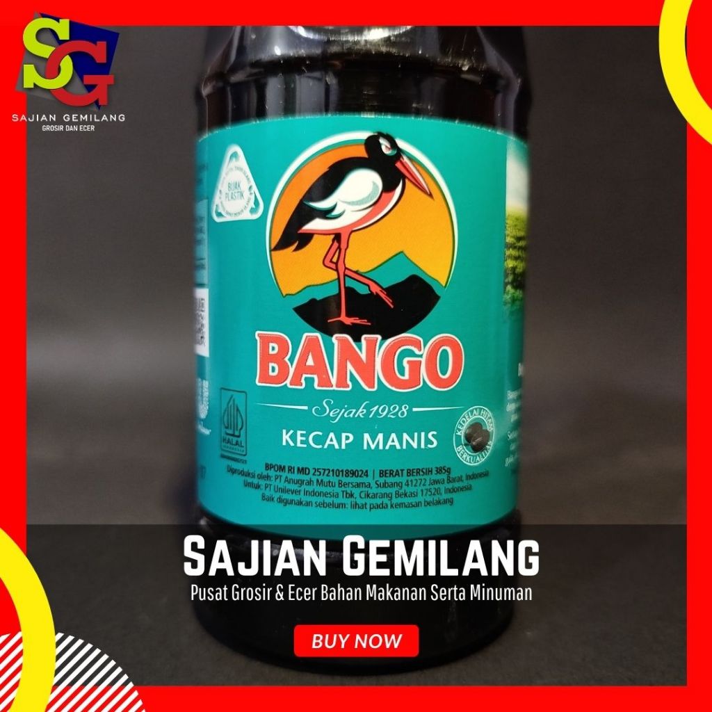 

Kecap Manis Bango 385g botol - Grosir Sajian Gemilang