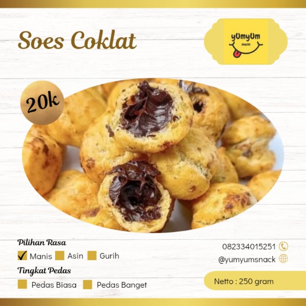 

Soes sus cokelat lumer 500gr sus manis lezat coklat lumer