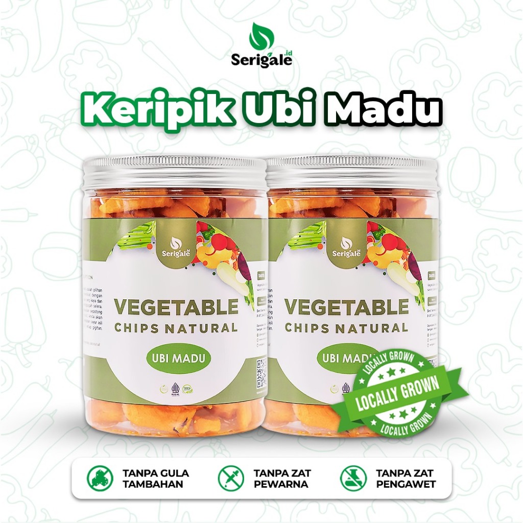 

Serigale Keripik Ubi Madu Vegetable Chips Natural Camilan Sehat Diet Kemasan 650ml New Packaging