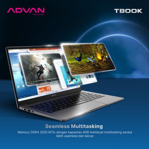 Advan Laptop TBOOK Intel N100 4/128GB | Intel Alder Lake-N N100 | 14" HD | Notebook N100 Windows 11