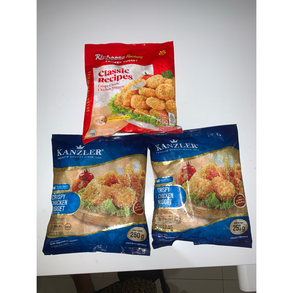 

2 Kanzler 250 gr + Richeese 250gr