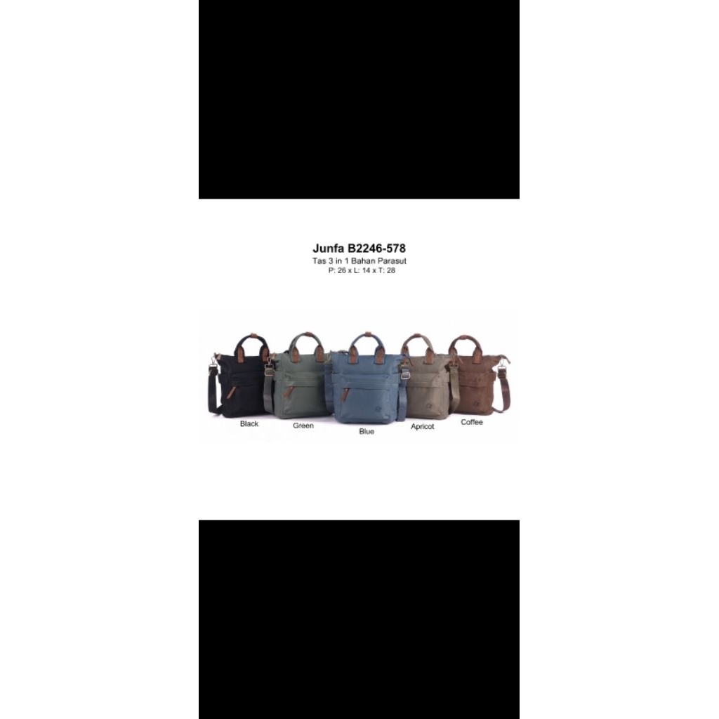 Tas Ransel Junfa Import 3in 1