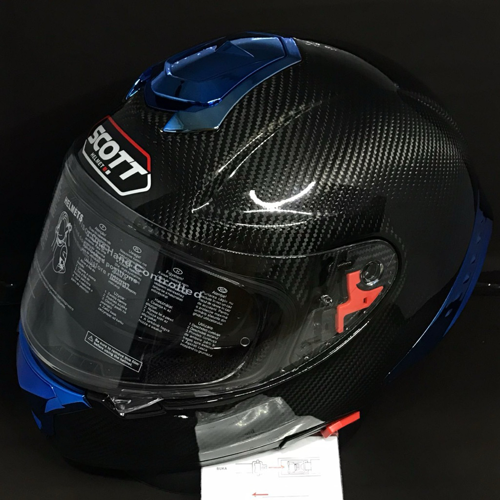 Helm SCOTT FF Carbon Fiber RC Double Visor