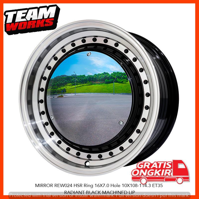 VELG MOBIL RACING HSR MIRROR RING 16 LEBAR 7 PCD 5X108/5X114,3 MOBIL STARGEZER CHERY TIGGO 4PRO
