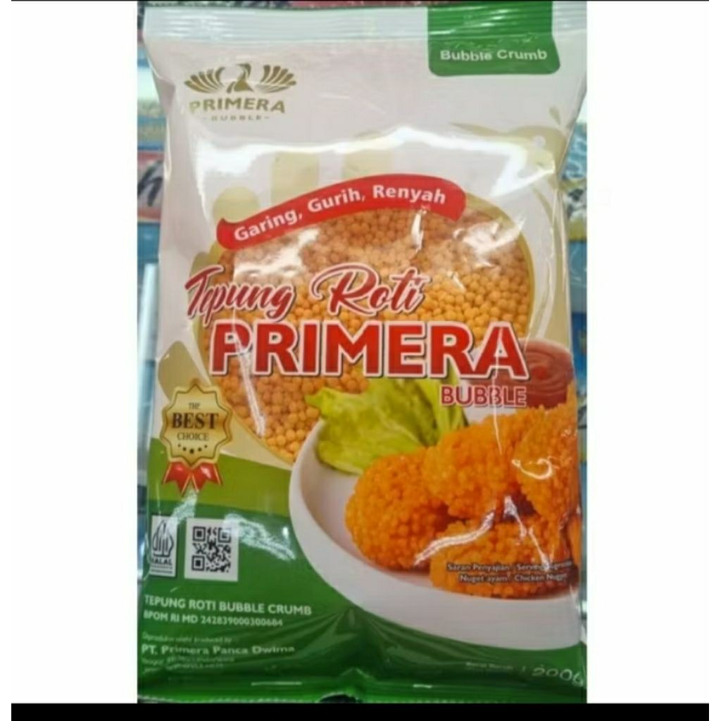

Tepung Roti Bubble Crumb Primera 500gr