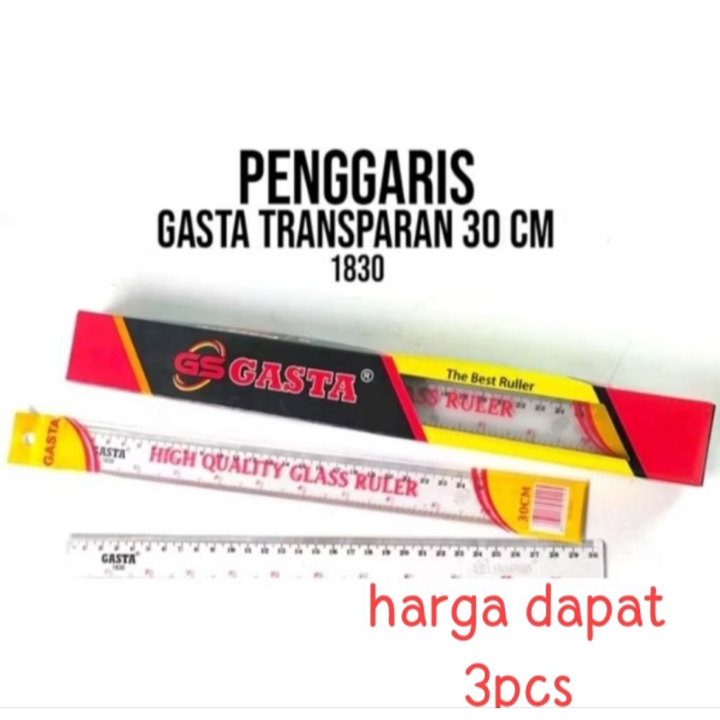 

PENGGARIS GASTA 30CM isi 3pcs