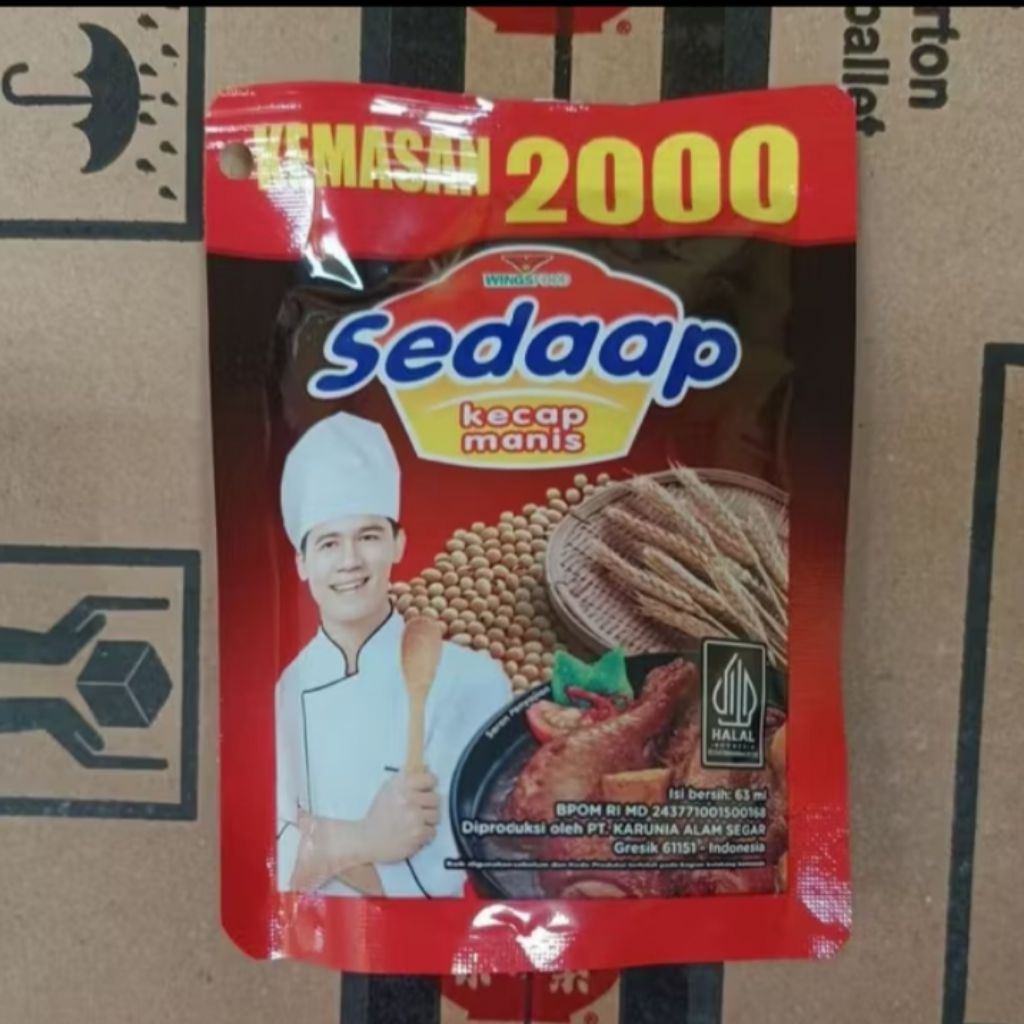 

Kecap sedaap 2000 pouch kemasan 77g
