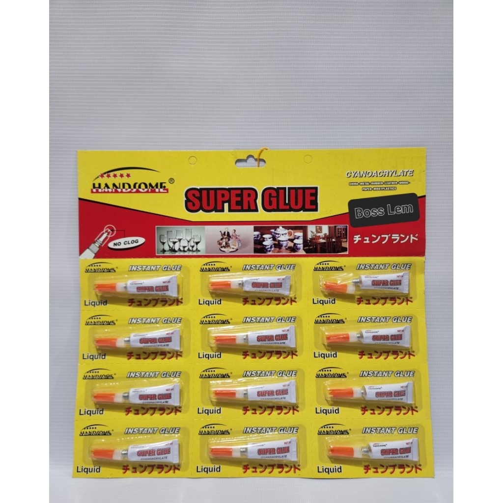 

Lem Super Glue Handsome isi 12 pcs