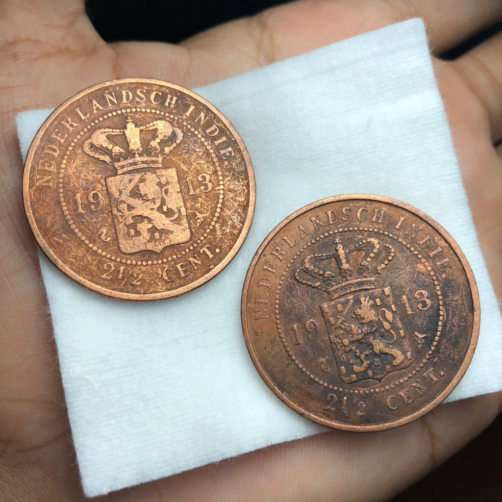 Koin Kuno Benggol Atau 2,5 Nederland Indie 1913