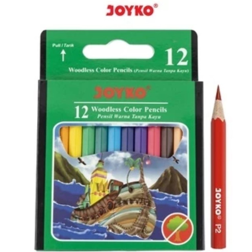 

Pensil Warna Joyko Ukuran Pendek 12 Warna Joyko CP-107