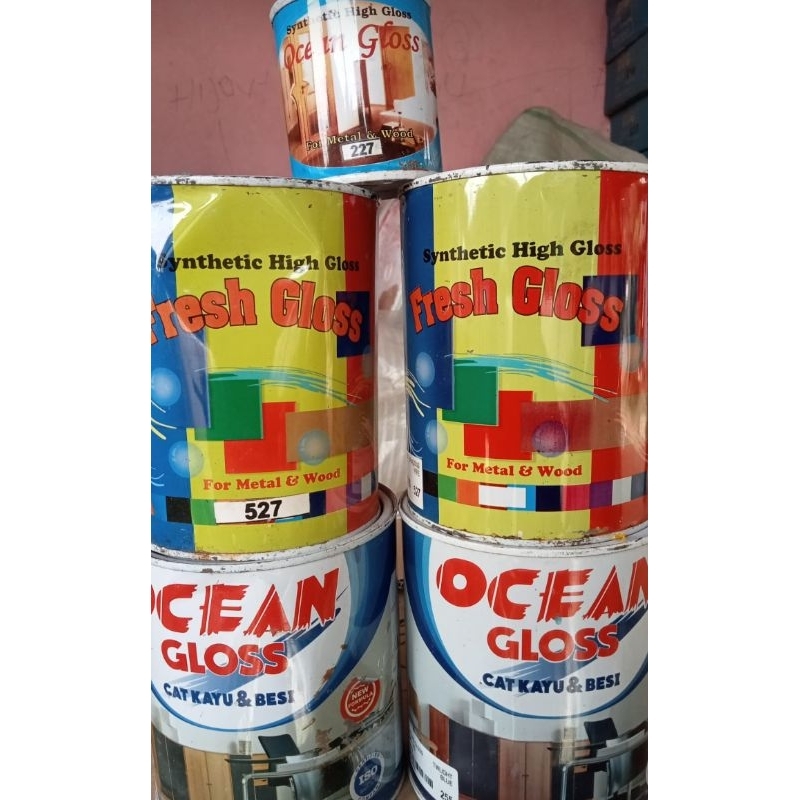 CAT KALENG BERAT 1 KILO KAYU DAN BESI