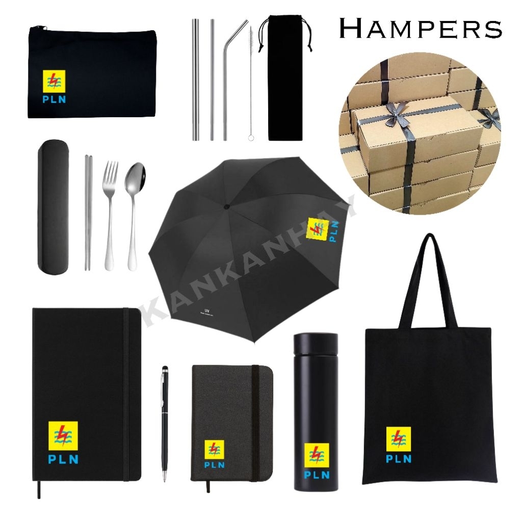 

HAMPERS KANTOR CUSTOM LOGO PERUSAHAAN SOUVERNIR PERUSAHAAN HADIAH MERCHANDISE KANTOR GIFT BOX