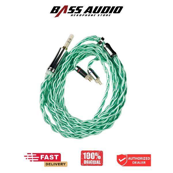 XINHS Verdant 4-Strand Coaxial Structure Single Crystal Copper Silver-Plated In Ear Monitor Cable Ea