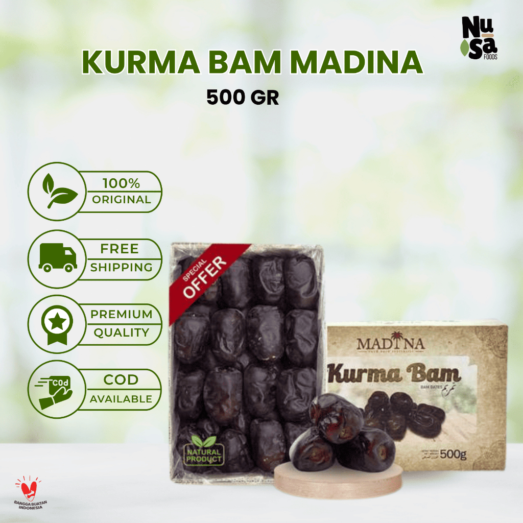 

Kurma Bam Madinah 500 Gram Kurma Anggur Jumbo Lembut Manis Original