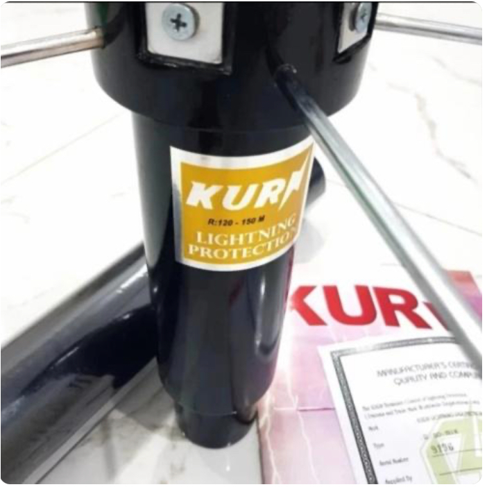Penangkal petir KURN radius 80
