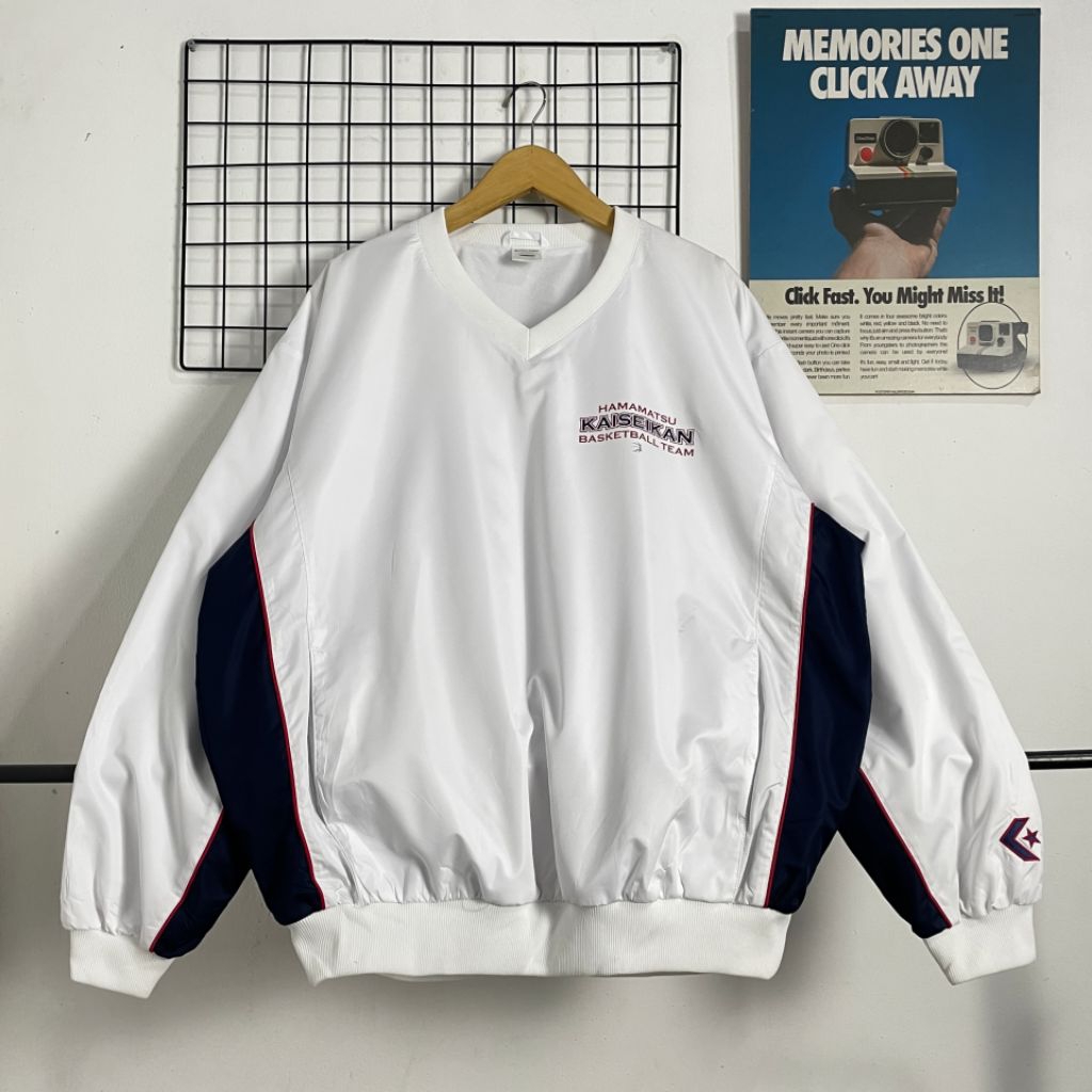 JAKET BASEBALL CONVERSE SECOND ORIGINAL, WINDBREAKER CONVERSE, JAKET CONVERSE COLORBLOCK