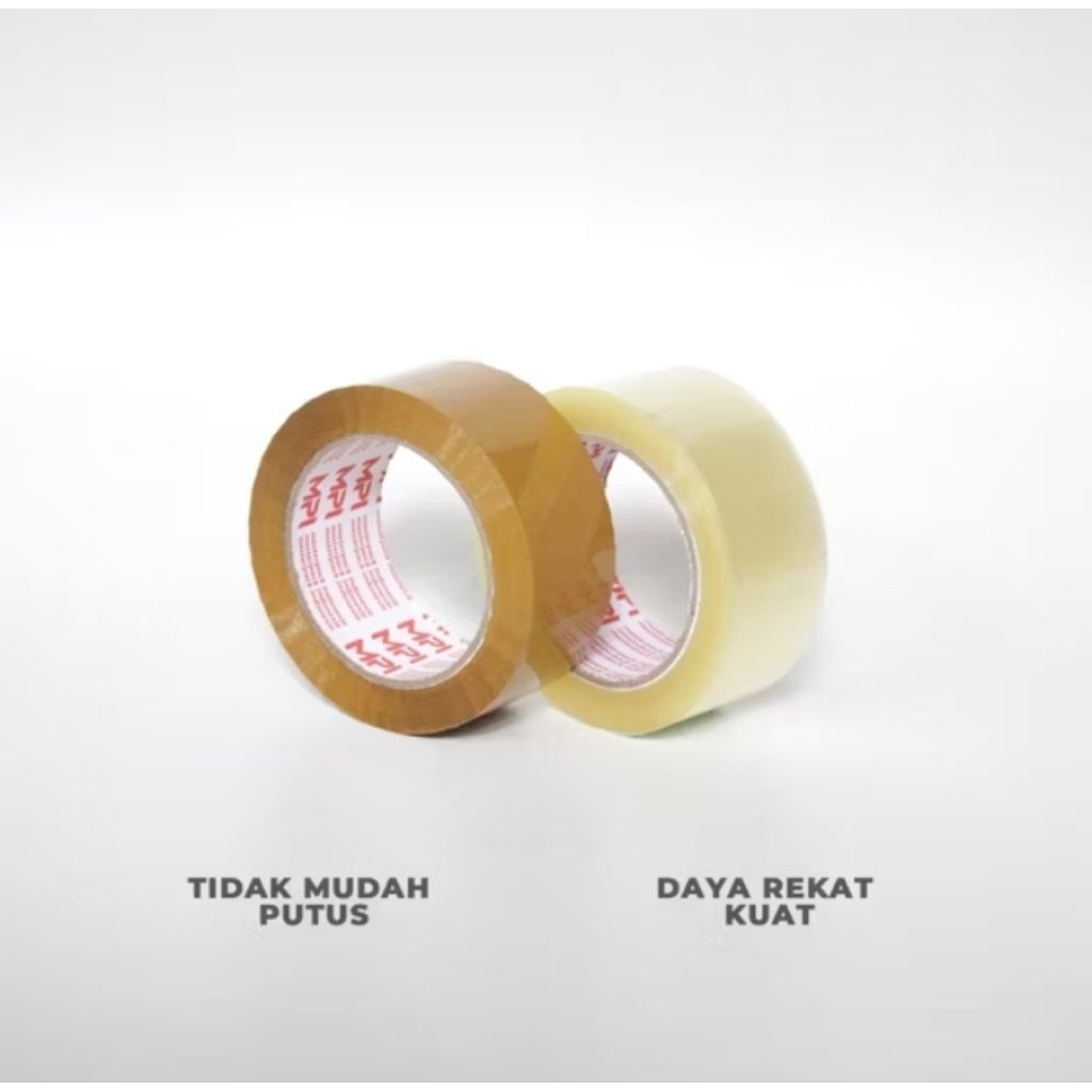 

Lakban Bening - Lakban Cokelat 45 mm x 100 Yard